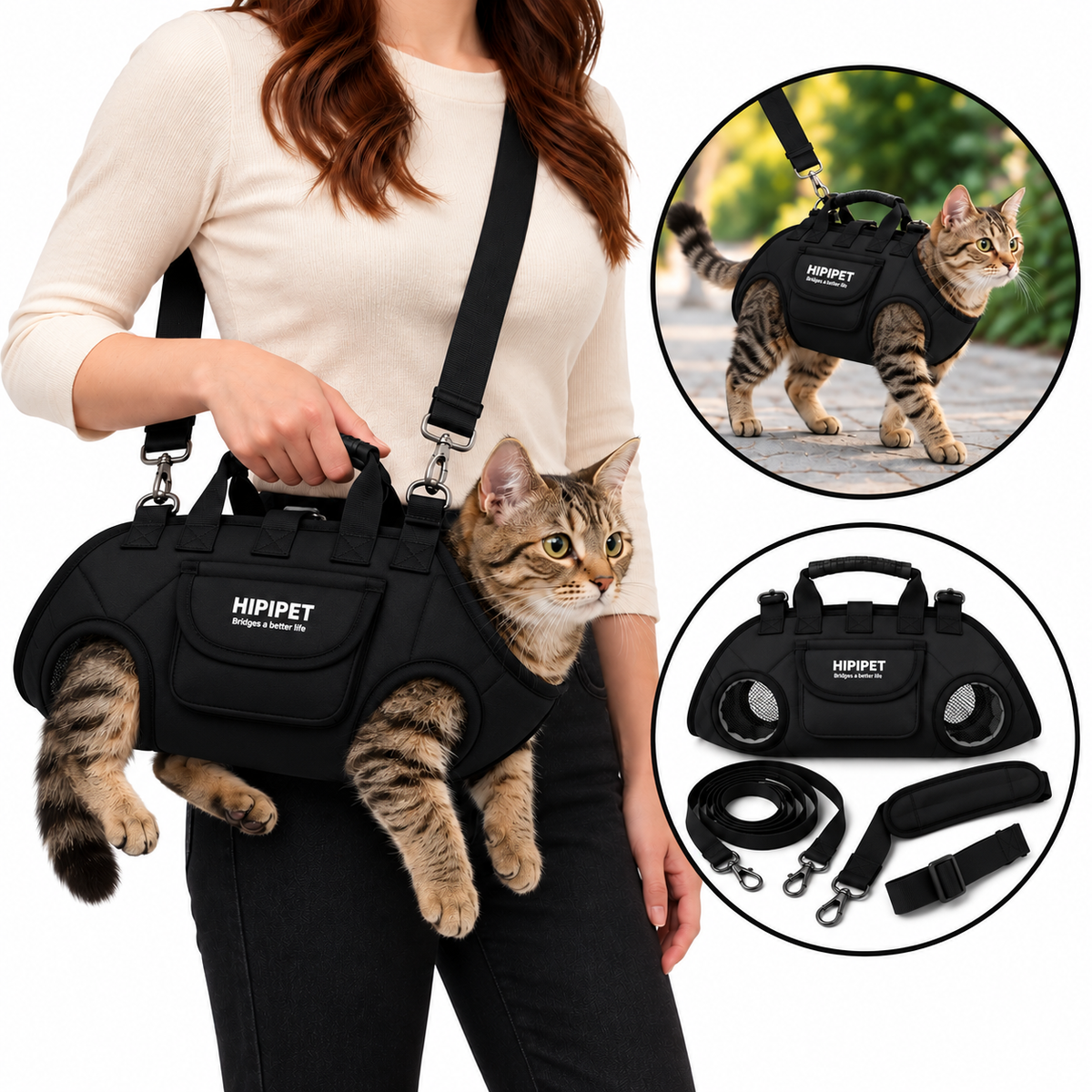 Leepwa Multifunctional Cat Backpack with Strap
